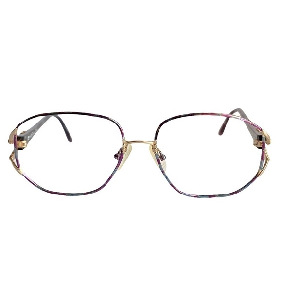 Vintage Christian Dior Eyeglasses Frames Purple Green Thin Glasses Retro 70s 80s main image 10